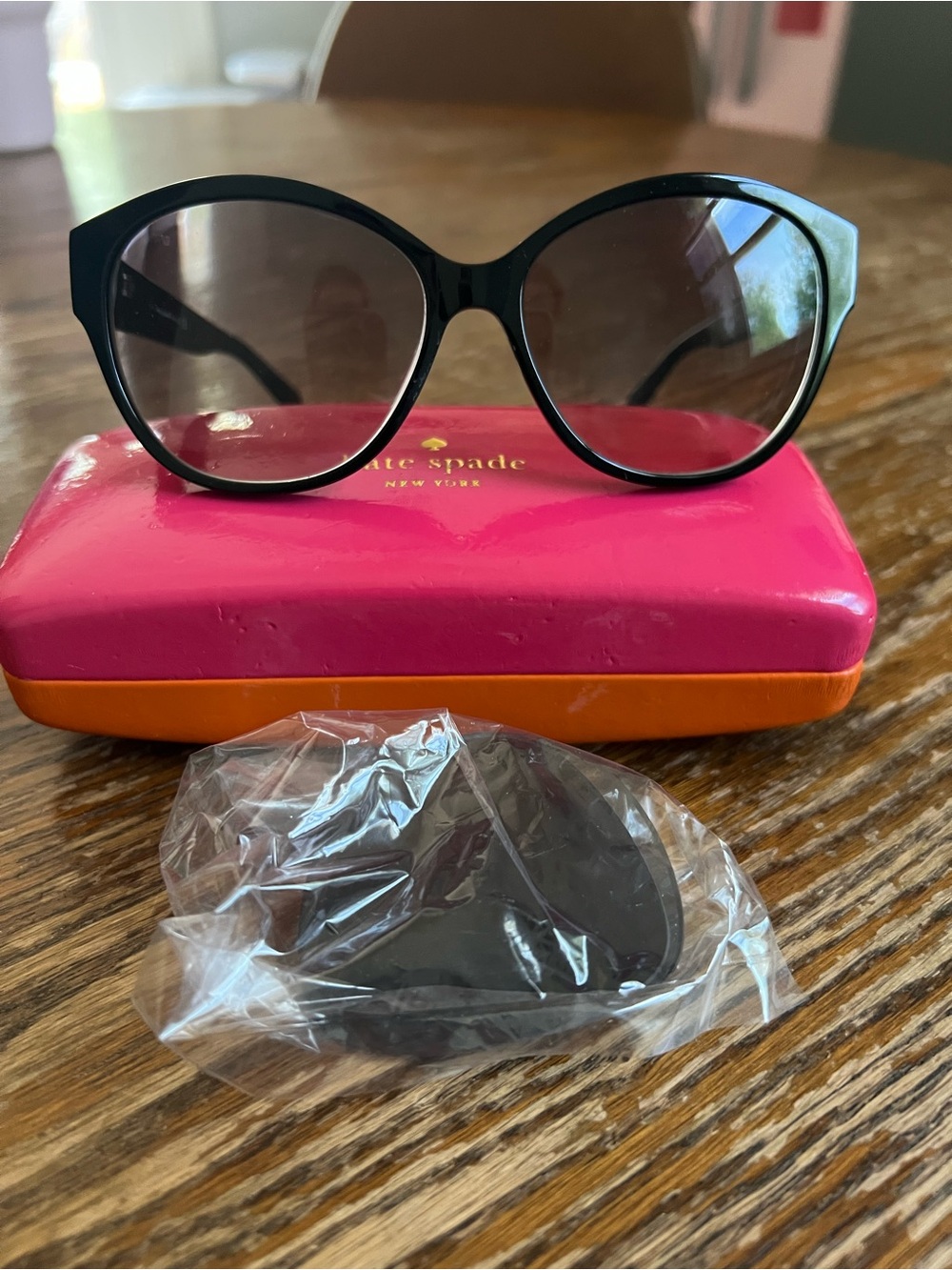 Kate Spade Black Cat-Eye Women's Sunglasses